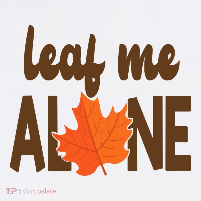 Leaf Me Alone Funny Fall Mousepad