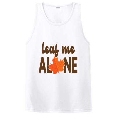Leaf Me Alone Funny Fall PosiCharge Competitor Tank