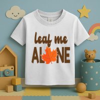 Leaf Me Alone Funny Fall Toddler T-Shirt