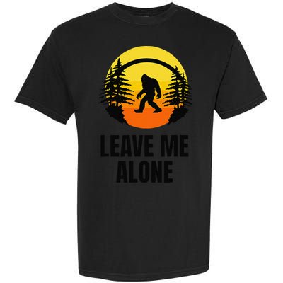Leave Me Alone Bigfoot Halloween Garment-Dyed Heavyweight T-Shirt