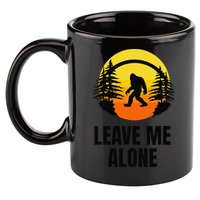 Leave Me Alone Bigfoot Halloween 11oz C Handle Ceramic Mug