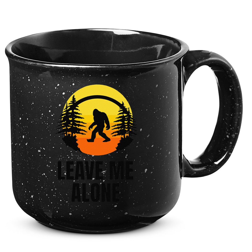 Leave Me Alone Bigfoot Halloween 15oz Campfire Ceramic Mug