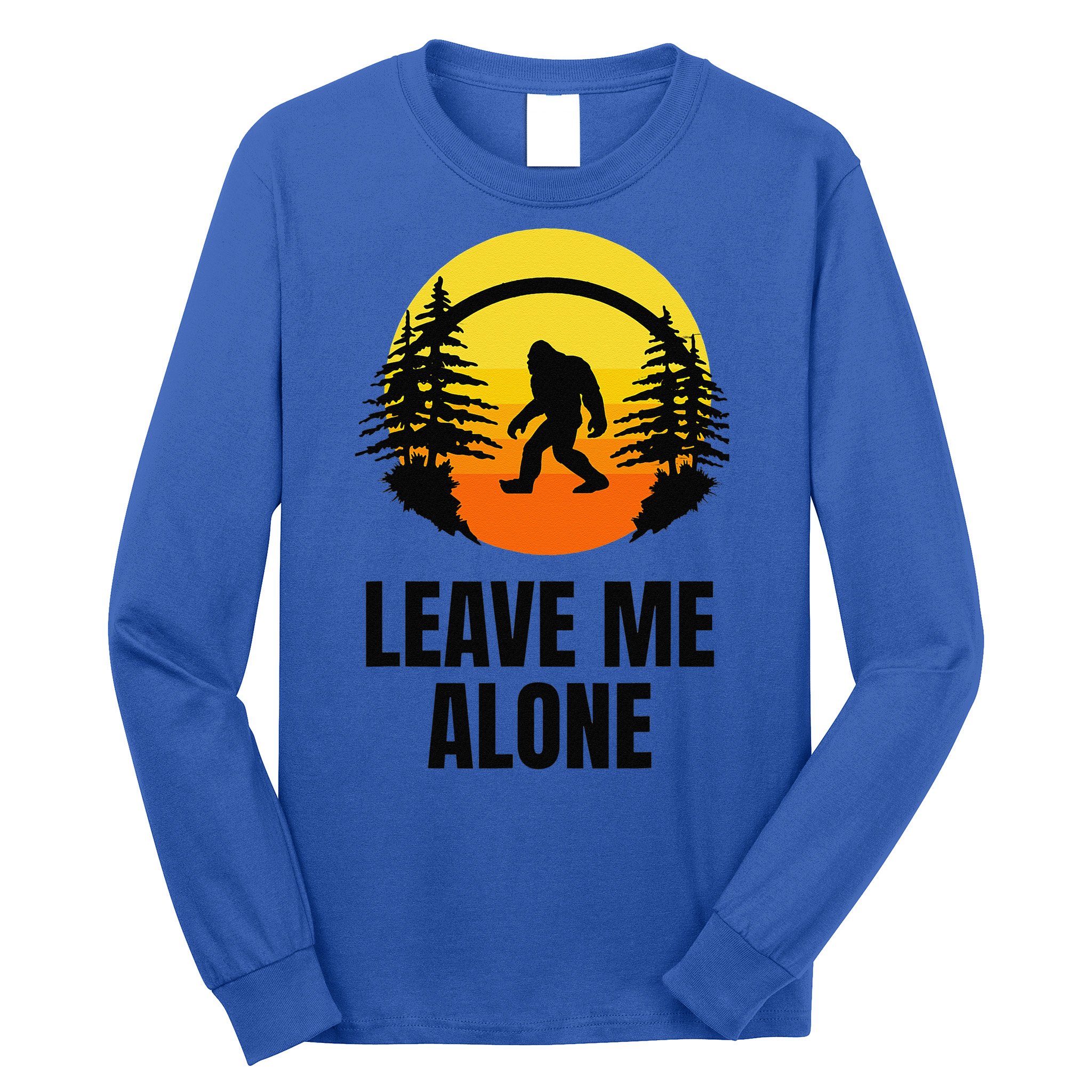 Leave Me Alone Bigfoot Halloween Long Sleeve Shirt