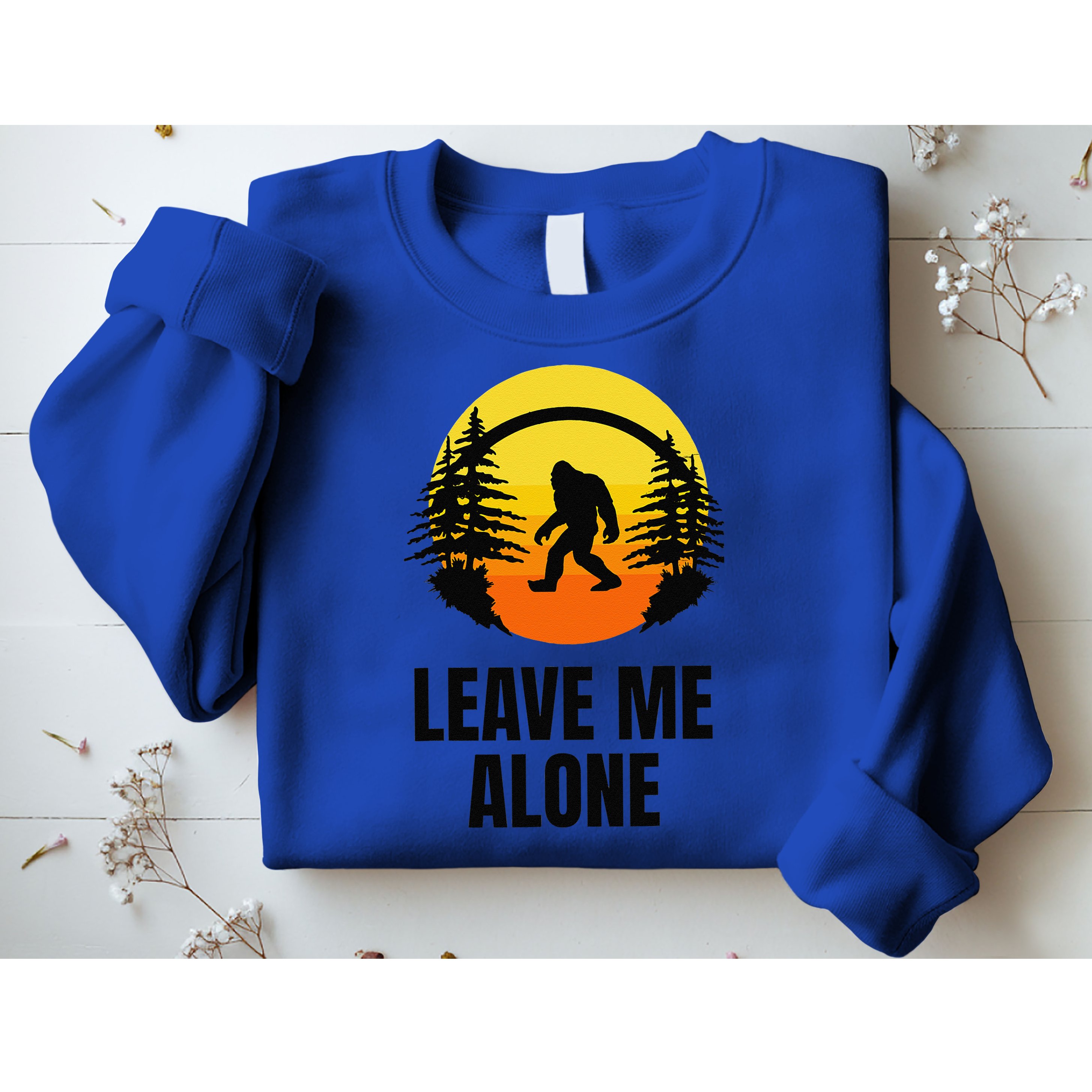 Leave Me Alone Bigfoot Halloween Sweatshirt