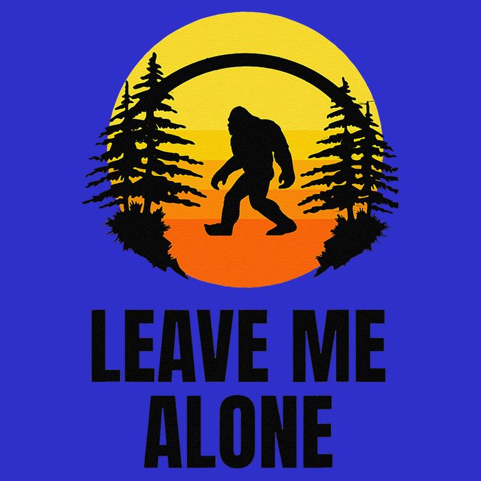 Leave Me Alone Bigfoot Halloween Sweatshirt