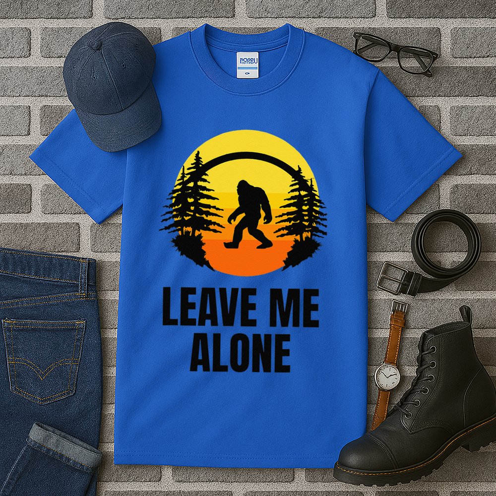 Leave Me Alone Bigfoot Halloween Tall T-Shirt