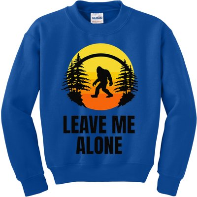 Leave Me Alone Bigfoot Halloween Kids Sweatshirt