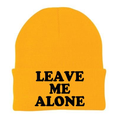 LEAVE ME ALONE Knit Cap Winter Beanie