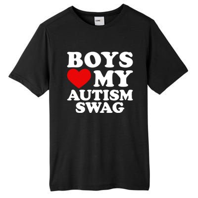 Love My Autism Swag Gift Funny Heart Autism Awareness Gift Tall Fusion ChromaSoft Performance T-Shirt