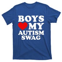 Love My Autism Swag Gift Funny Heart Autism Awareness Gift T-Shirt