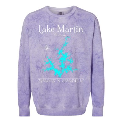 Lake Martin Alabama Colorblast Crewneck Sweatshirt