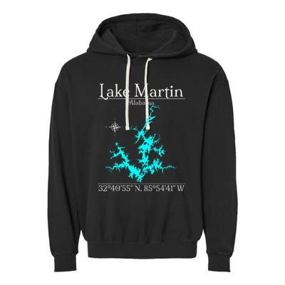 Lake Martin Alabama Garment-Dyed Fleece Hoodie