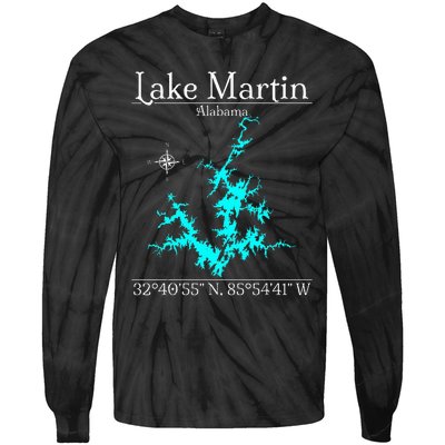 Lake Martin Alabama Tie-Dye Long Sleeve Shirt