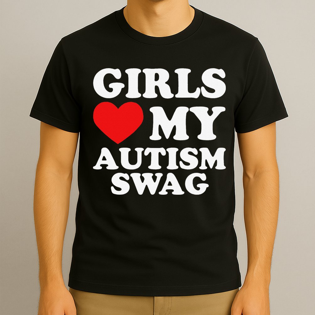Love My Autism Swag Funny Autistic Gifts Awareness T-Shirt