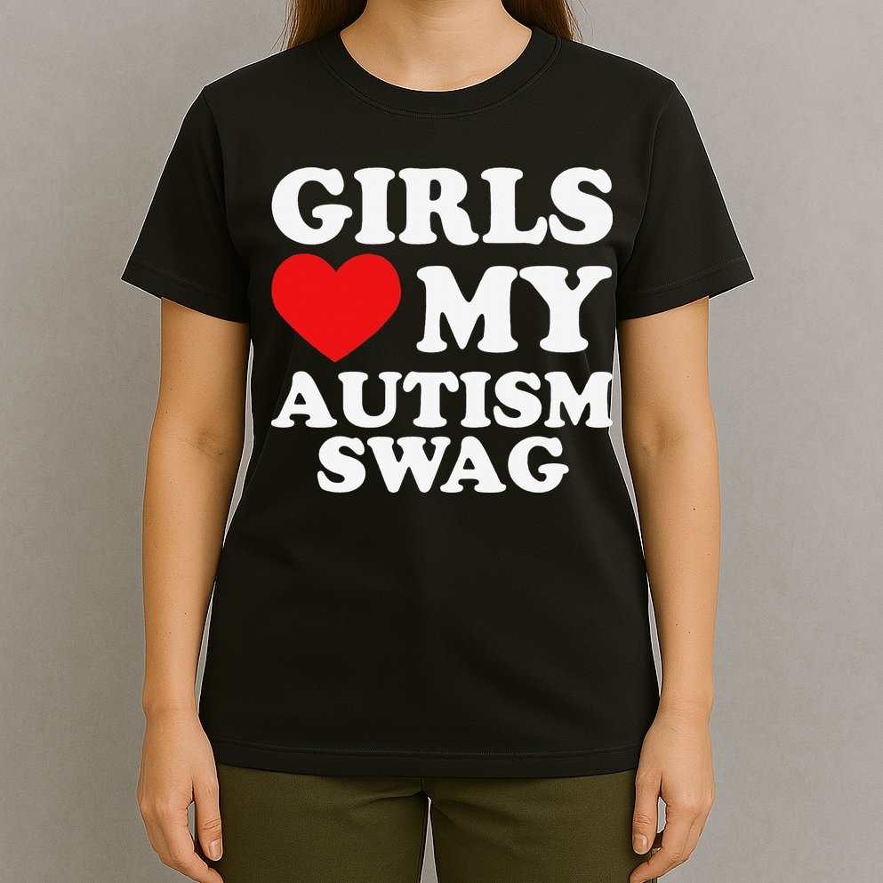 Love My Autism Swag Funny Autistic Gifts Awareness T-Shirt