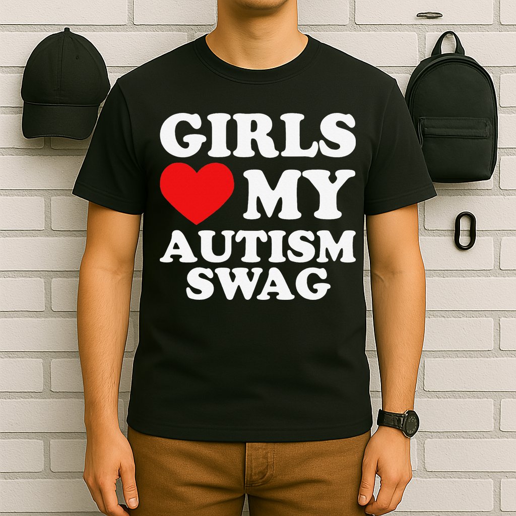 Love My Autism Swag Funny Autistic Gifts Awareness T-Shirt