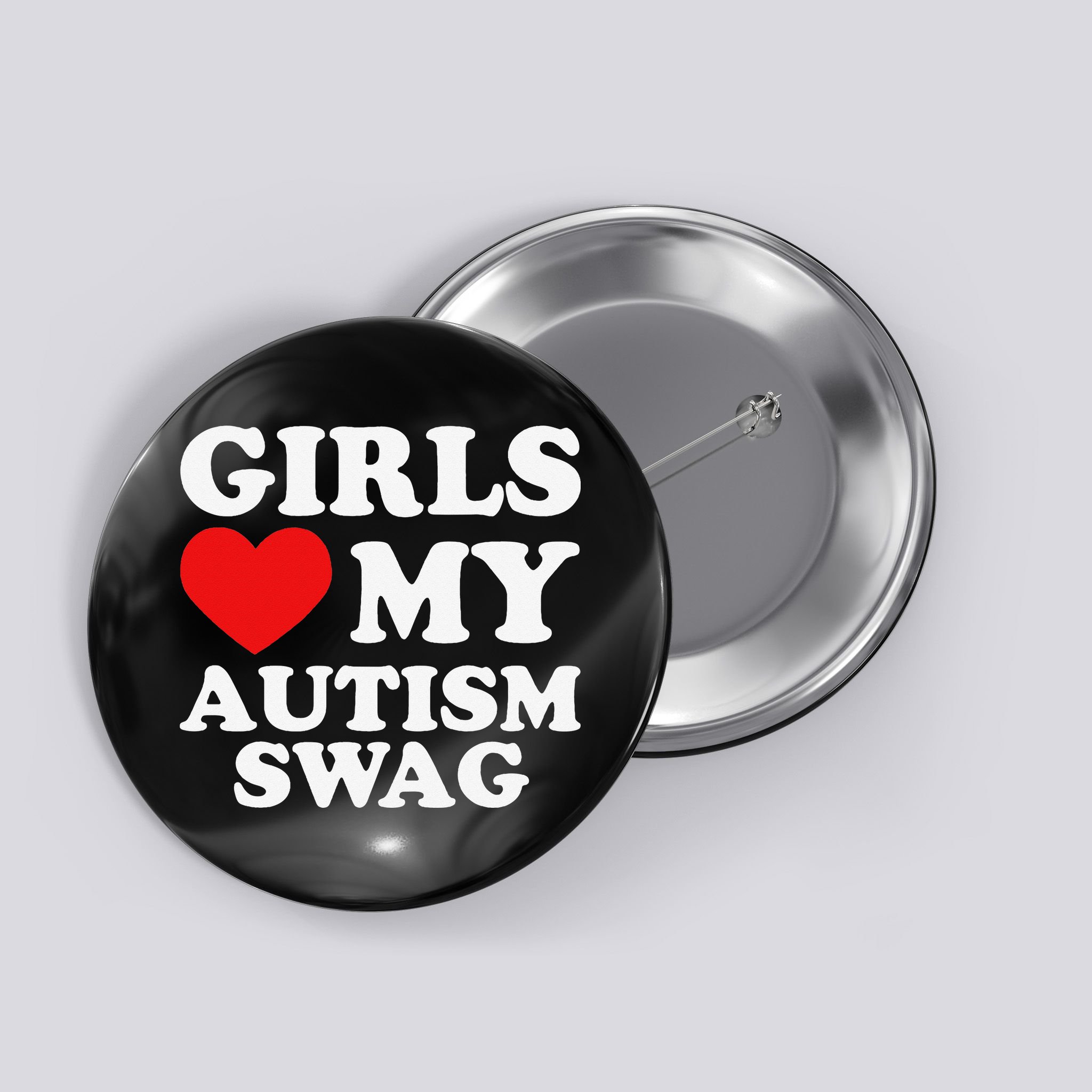Love My Autism Swag Funny Autistic Gifts Awareness Button