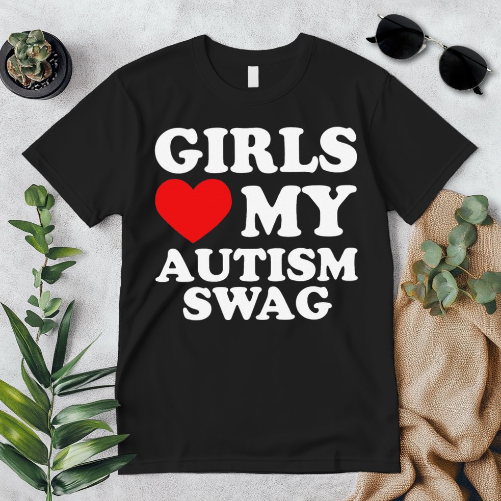Love My Autism Swag Funny Autistic Gifts Awareness Premium T-Shirt