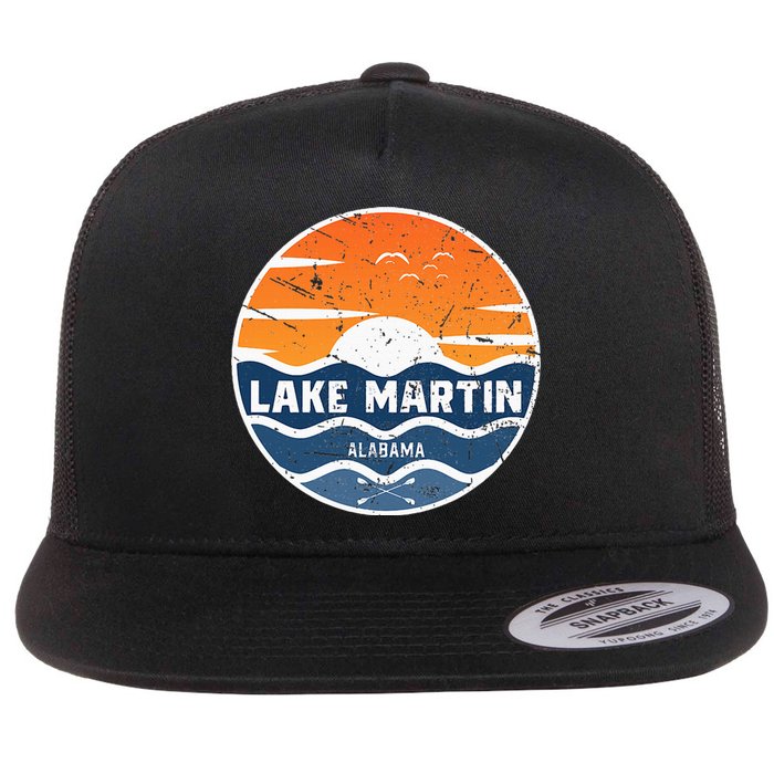 Lake Martin Alabama Lake Martin Flat Bill Trucker Hat