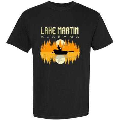 Lake Martin Alabama Usa Life And Fishing 80s Retro Gift Garment-Dyed Heavyweight T-Shirt