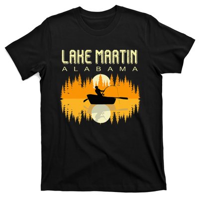 Lake Martin Alabama Usa Life And Fishing 80s Retro Gift T-Shirt