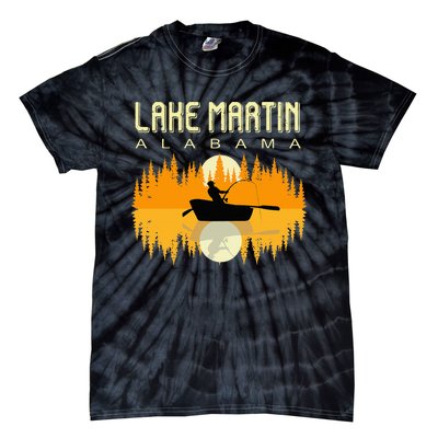 Lake Martin Alabama Usa Life And Fishing 80s Retro Gift Tie-Dye T-Shirt