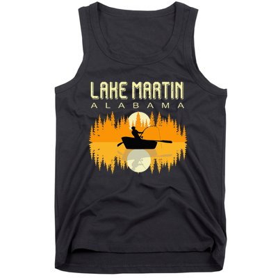 Lake Martin Alabama Usa Life And Fishing 80s Retro Gift Tank Top