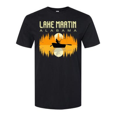 Lake Martin Alabama Usa Life And Fishing 80s Retro Gift Softstyle CVC T-Shirt