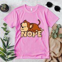 Lazy Monkey Apelet Ape Not Today Nope Premium T-Shirt