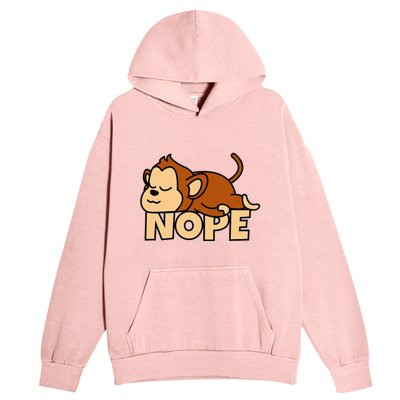 Lazy Monkey Apelet Ape Not Today Nope Urban Pullover Hoodie