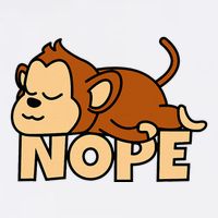 Lazy Monkey Apelet Ape Not Today Nope Legacy Cool Fit Booney Bucket Hat