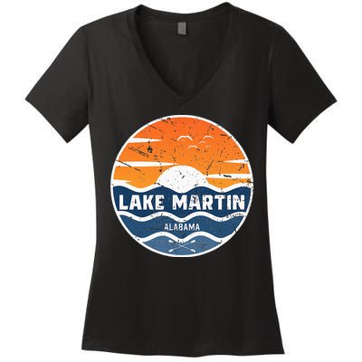 Lake Martin Alabama Lake Martin Women's V-Neck T-Shirt