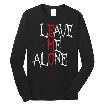 Leave Me Alone Emo Clothes Emocore Emo Music Fan Emo Long Sleeve Shirt