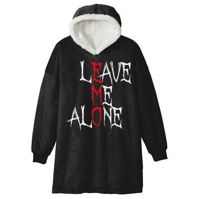 Leave Me Alone Emo Clothes Emocore Emo Music Fan Emo Hooded Wearable Blanket