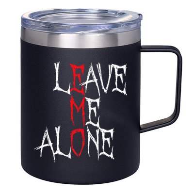 Leave Me Alone Emo Clothes Emocore Emo Music Fan Emo 12oz Stainless Steel Coffee Mug