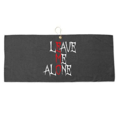Leave Me Alone Emo Clothes Emocore Emo Music Fan Emo Large Microfiber Waffle Golf Towel
