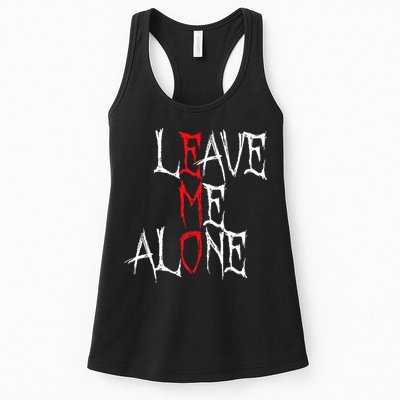Leave Me Alone Emo Clothes Emocore Emo Music Fan Emo Womens Tank Top
