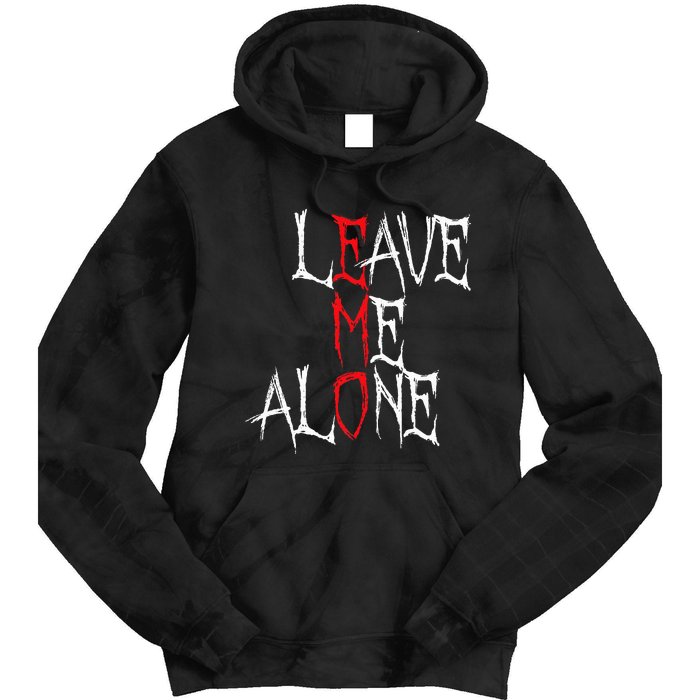 Leave Me Alone Emo Clothes Emocore Emo Music Fan Emo Tie Dye Hoodie