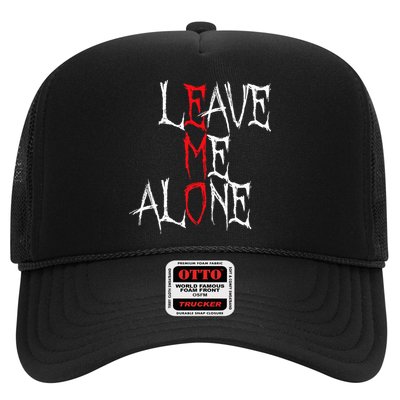 Leave Me Alone Emo Clothes Emocore Emo Music Fan Emo Trucker Hat