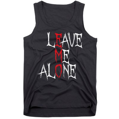 Leave Me Alone Emo Clothes Emocore Emo Music Fan Emo Tank Top