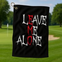 Leave Me Alone Emo Clothes Emocore Emo Music Fan Emo Golf Towel