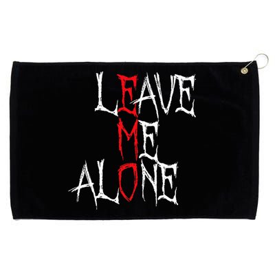 Leave Me Alone Emo Clothes Emocore Emo Music Fan Emo Grommeted Golf Towel