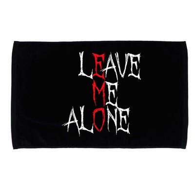Leave Me Alone Emo Clothes Emocore Emo Music Fan Emo Microfiber Hand Towel