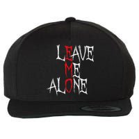 Leave Me Alone Emo Clothes Emocore Emo Music Fan Emo Wool Snapback Cap