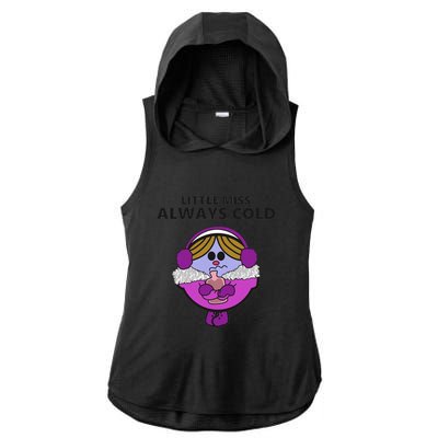 Little Miss Always Cold Funny Winter Trending Gift Idea Ladies PosiCharge Tri-Blend Wicking Draft Hoodie Tank