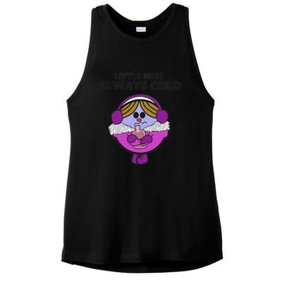 Little Miss Always Cold Funny Winter Trending Gift Idea Ladies PosiCharge Tri-Blend Wicking Tank