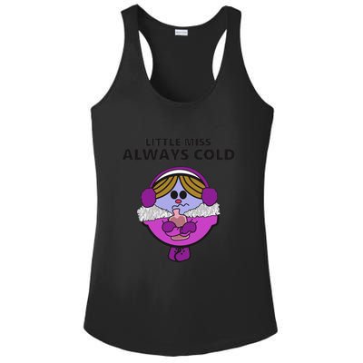 Little Miss Always Cold Funny Winter Trending Gift Idea Ladies PosiCharge Competitor Racerback Tank