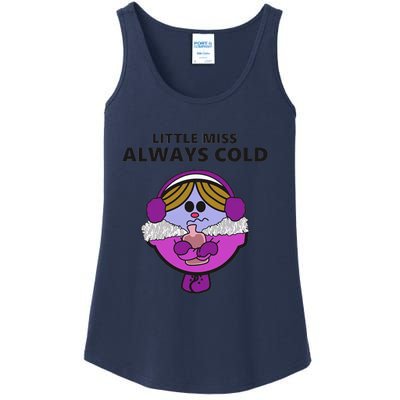 Little Miss Always Cold Funny Winter Trending Gift Idea Ladies Essential Tank