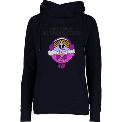 Little Miss Always Cold Funny Winter Trending Gift Idea Womens Funnel Neck Pullover Hood