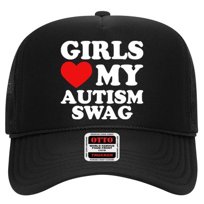 Love My Autism Swag Funny Autistic Gifts Awareness Trucker Hat